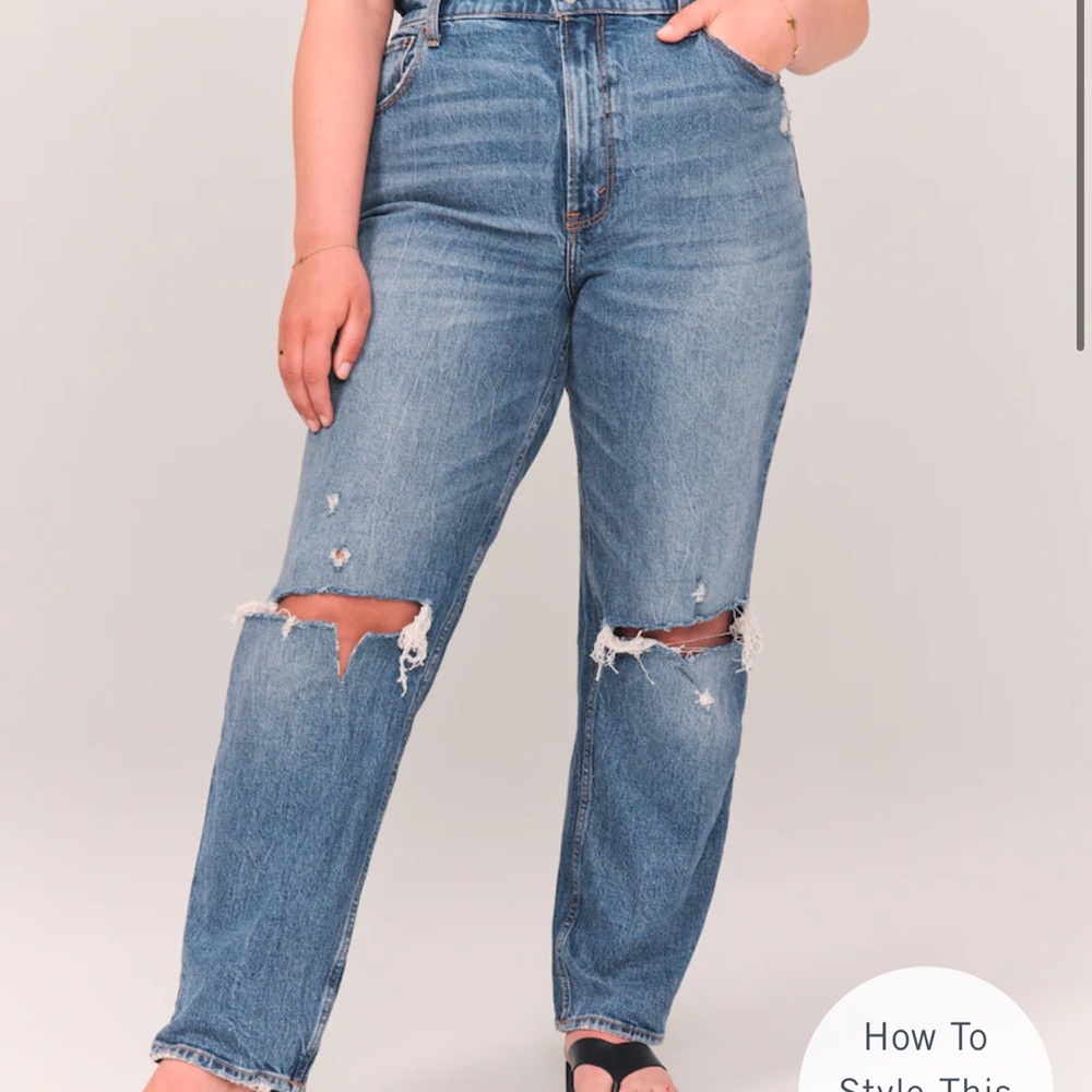 90s Ultra High Rise Straight Jeans from Abercrombie!